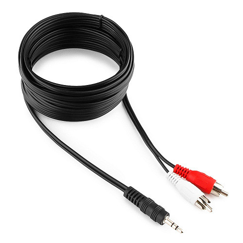 Cablexpert CCA-458-5M Кабель аудио сигнала jack 3.5 / 2xRCA, 5.0м