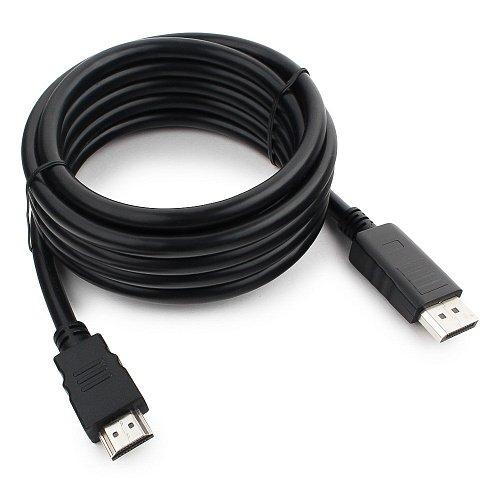 Cablexpert CC-DP-HDMI-3M Кабель DisplayPort-HDMI, 3м, 20M/19M, черный, экран, пакет