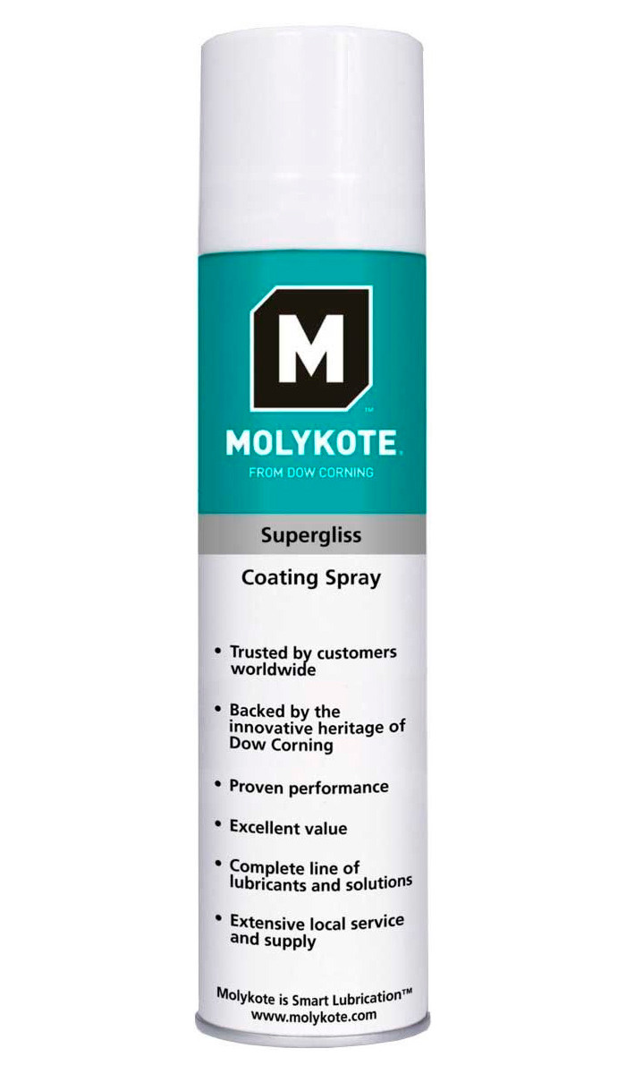 Смазка Molykote Supergliss Spray 400мл - фото 1 - id-p107577755