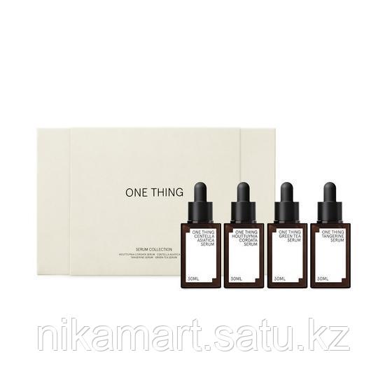 Набор ONE THING Serum Collection Gift Set 30ML 4pcs (Centella | Houttuynia | Green Tea | Tangerine Serum)