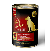 Clan De File для собак всех пород филе мяса Говядина, 340 гр