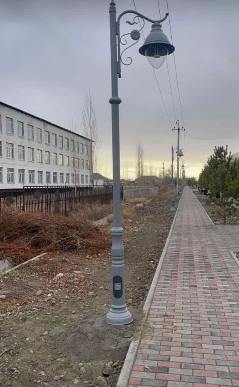 СТОЛБ ARBAT E27 H-3,5м  с 1-держателями (вниз) TEKL-KZ 263-15040, фото 1