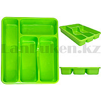 Лоток для столовых приборов зеленый 340*265*45