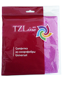Салфетка универсальная из микрофибры TZLine Universal, размер 35*35 см, розовая