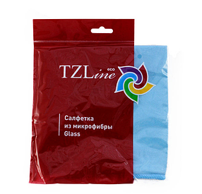 САЛФЕТКА ИЗ МИКРОФИБРЫ ДЛЯ СТЕКЛА GLASS  35*35 см. 1шт