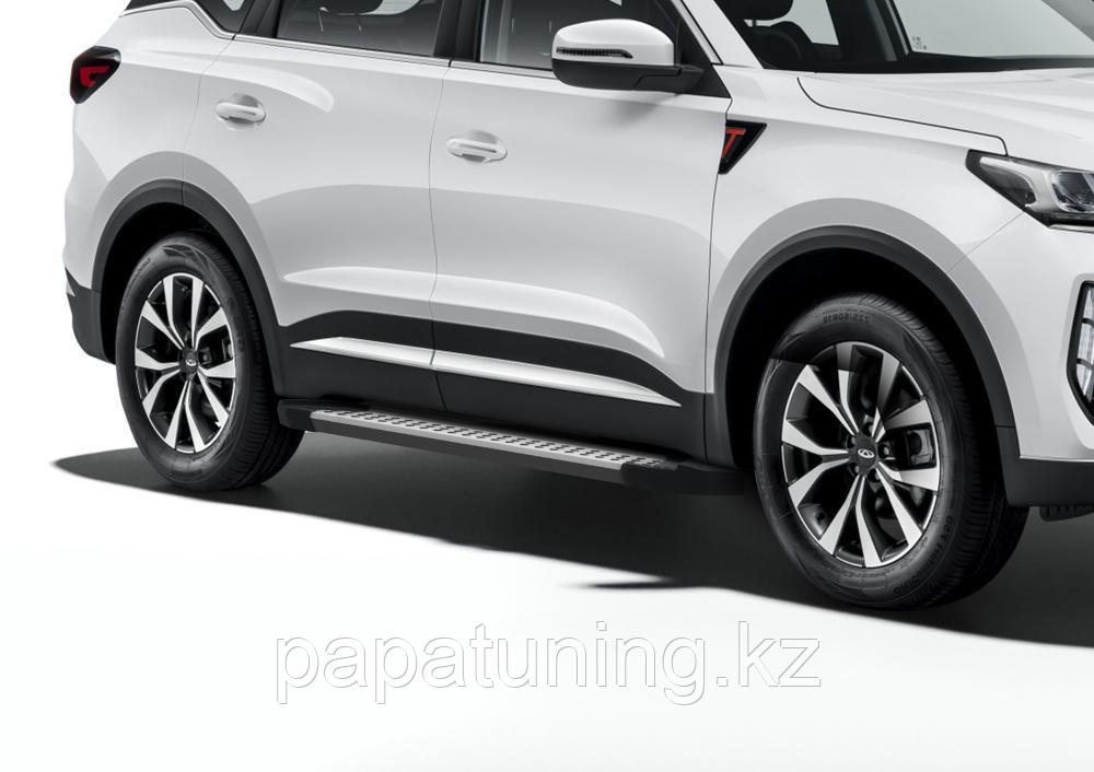 Пороги, подножки "Bmw-style" для Chery Tiggo 7 Pro Max 2022-2024, фото 1