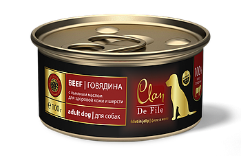 Clan De File для собак всех пород филе мяса Говядина ,100 гр