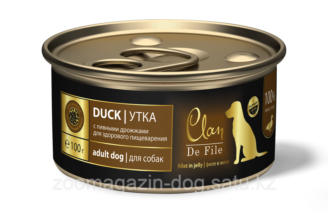 Clan De File для собак всех пород филе мяса Утка, 100 гр