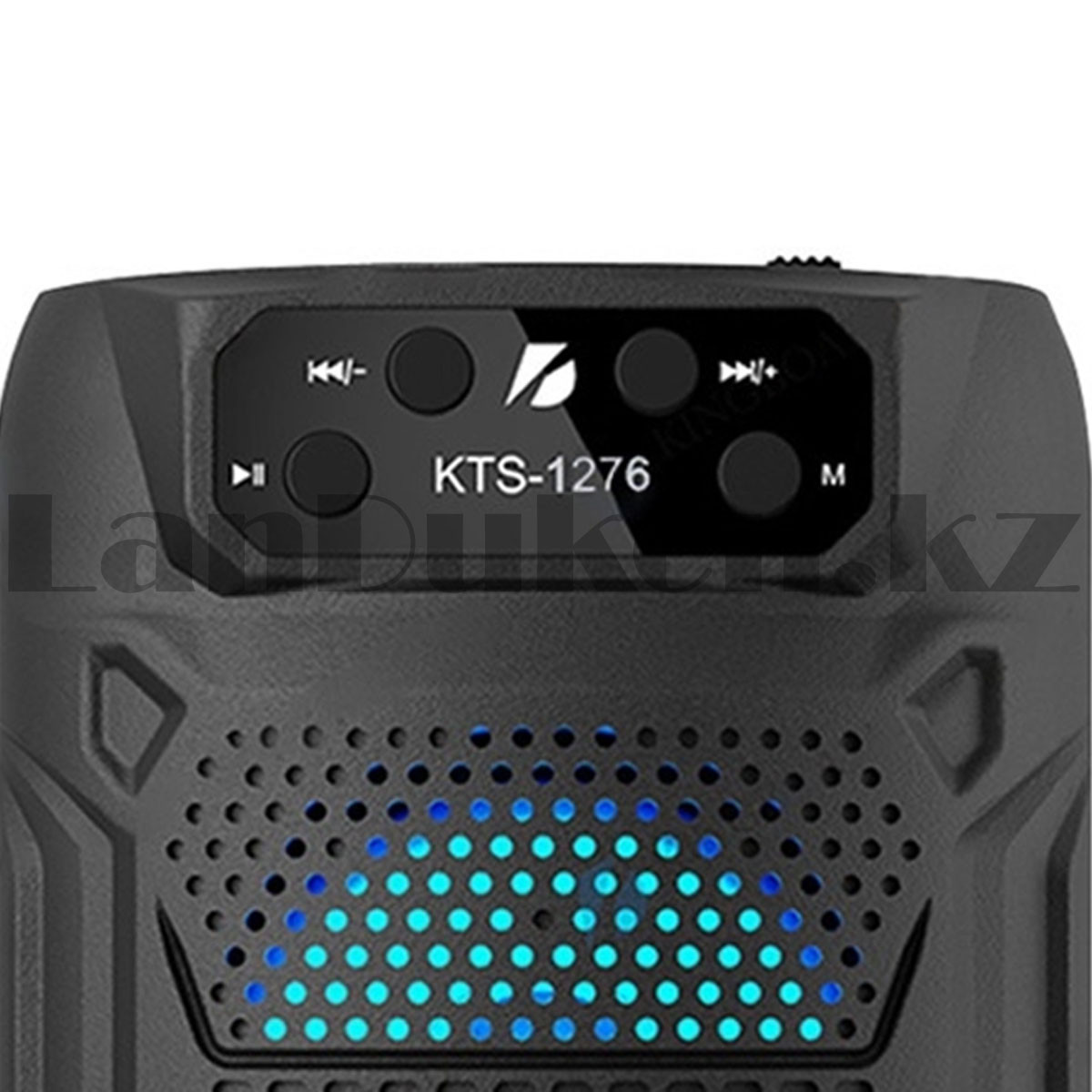 Колонка беспроводная bluetooth c подставкой для смартфонов с поддержкой FM-радио KTS-1276 черная - фото 4 - id-p107532467