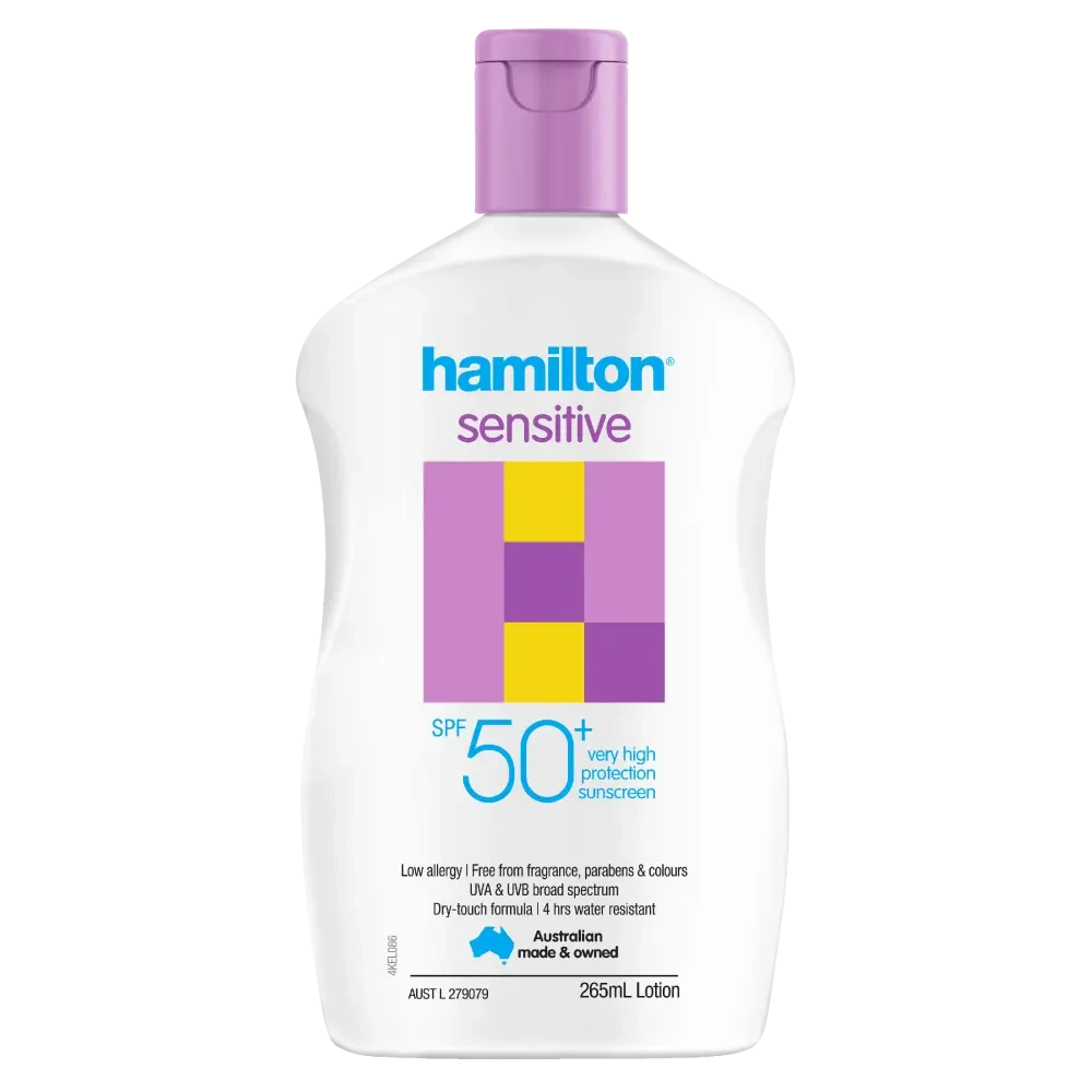 Солнцезащитный лосьон для чувствительной кожи SPF 50+ HAMILTON SENSITIVE SPF 50 + 265 мл - фото 1 - id-p107580029