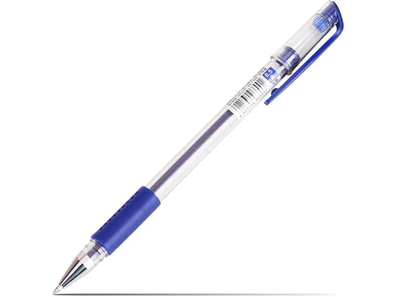 Ручка гелевая DELI "6600" 0,5 мм, синяя, фото 2