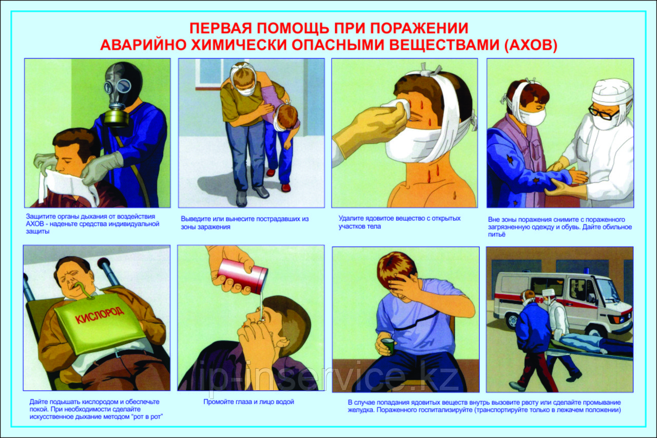 Плакаты Оказание первой медицинской помощи - фото 10 - id-p107586962
