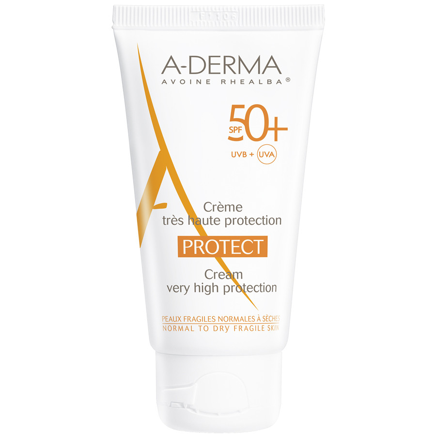 A-DERMA PROTECT Крем солнцезащитный SPF50+ для сухой кожи 40мл