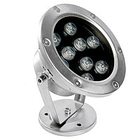 Светодиодный прожектор подводный Feron LL-824, 9W, AC/DC24V, низковольтный, 2700K, металлик, 140*80*160mm,