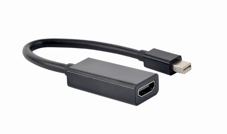 Cablexpert A-mDPM-HDMIF-02 Переходник miniDisplayPort - HDMI 20M/19F, кабель 15см, черный, пакет