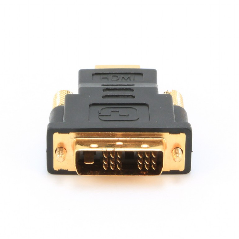 Cablexpert A-HDMI-DVI-1 Переходник HDMI-DVI 19M/19M, золотые разъемы, пакет, черный