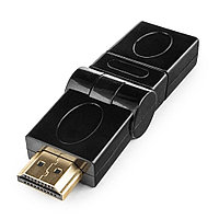 Cablexpert A-HDMI-FFL2 HDMI-HDMI 19F/19M адаптері, 180 градусқа айналатын, алтын қосқыштар