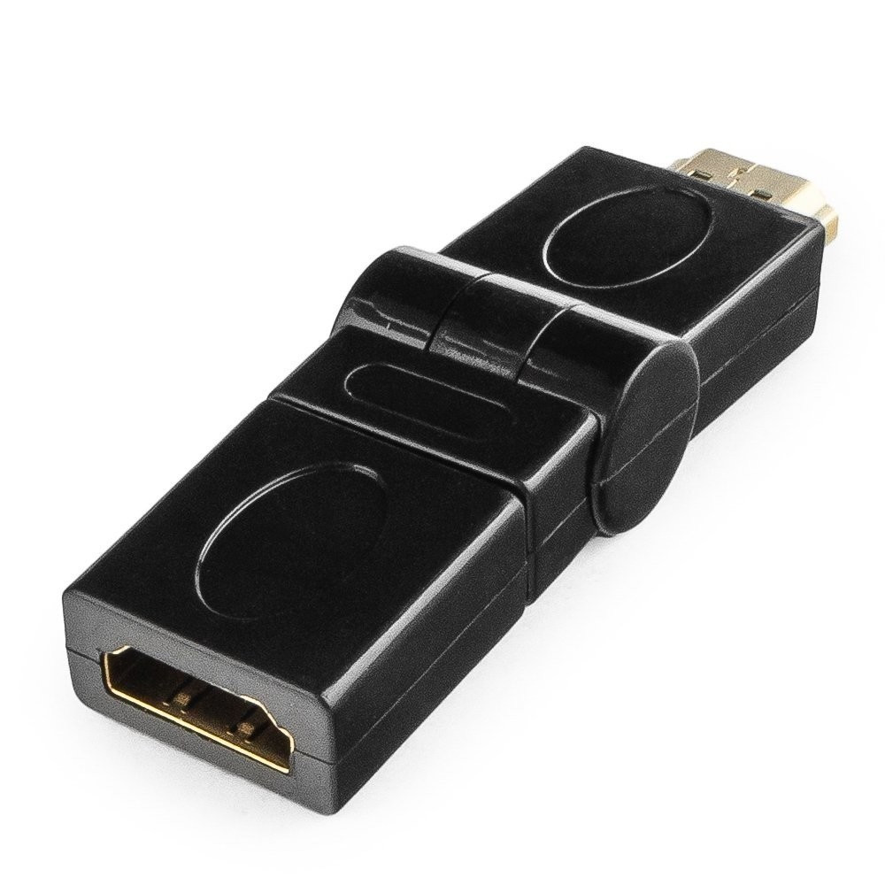Cablexpert A-HDMI-FFL2 Переходник HDMI-HDMI 19F/19M, вращающийся на 180 град, золотые разъемы - фото 2 - id-p107589180