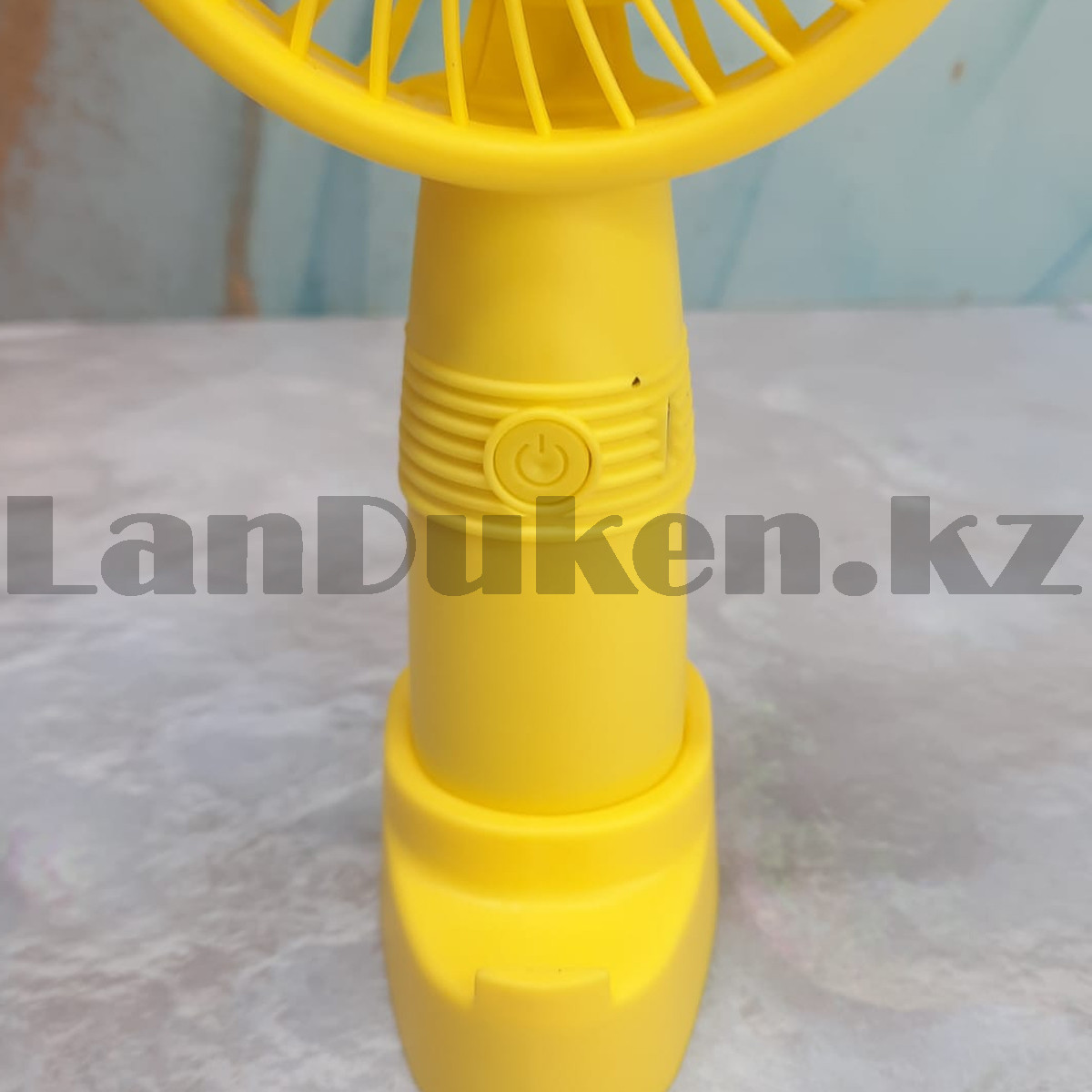 Портативный ручной вентилятор аккумуляторный Mini Fan M3 желтый - фото 6 - id-p107589545