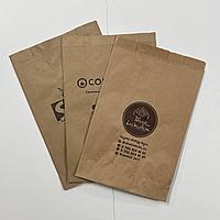 Пакет крафт на вынос 41*25*12см. Брендированный