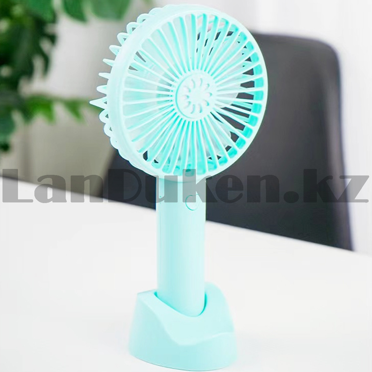 Портативный ручной вентилятор аккумуляторный Mini Fan SS-2 бирюзовый - фото 5 - id-p107594681