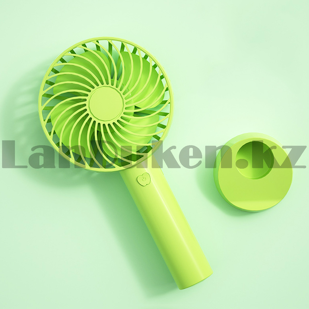 Портативный ручной вентилятор аккумуляторный Mini Fan SS-2 зеленый - фото 1 - id-p107594687
