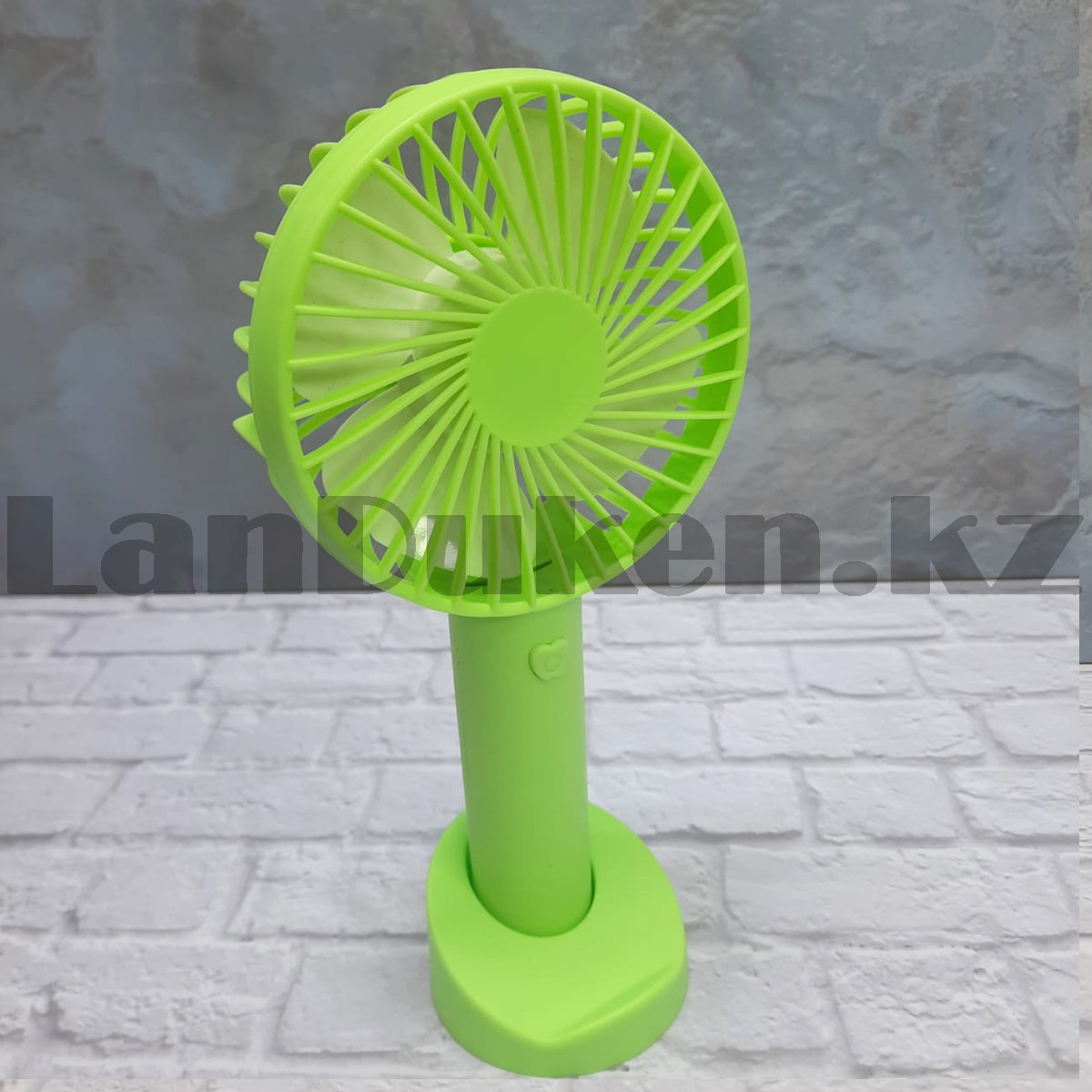 Портативный ручной вентилятор аккумуляторный Mini Fan SS-2 зеленый - фото 5 - id-p107594687