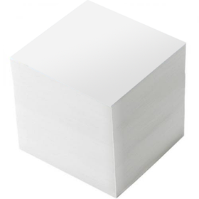 Бумага для записей 75х75мм, 750л, белая клейкая Pronoti