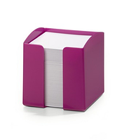 Бумага для записей 100х105х100(95x95)мм, 800л, белая рассыпная, пласт.темно-розовый бокс Durable