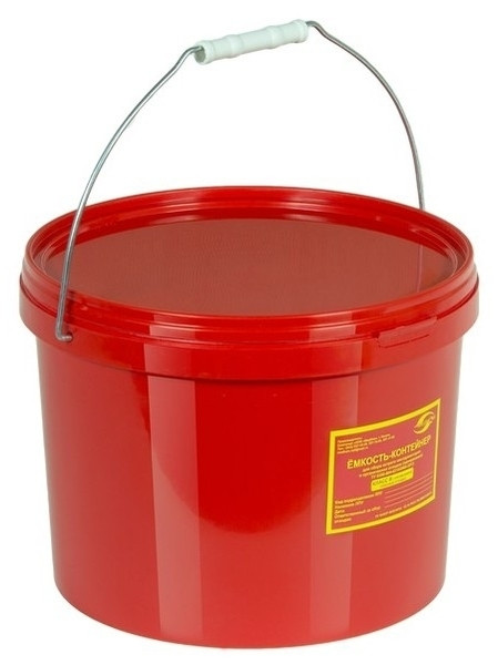 Емкость-контейнер для сбора органических, биологических, жидких отходов с этикетками - фото 2 - id-p107596197