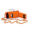 Женская кожаная сумочка для телефона с кардхолдером и отделением для купюр Grande 2783 (оранжевый), фото 2