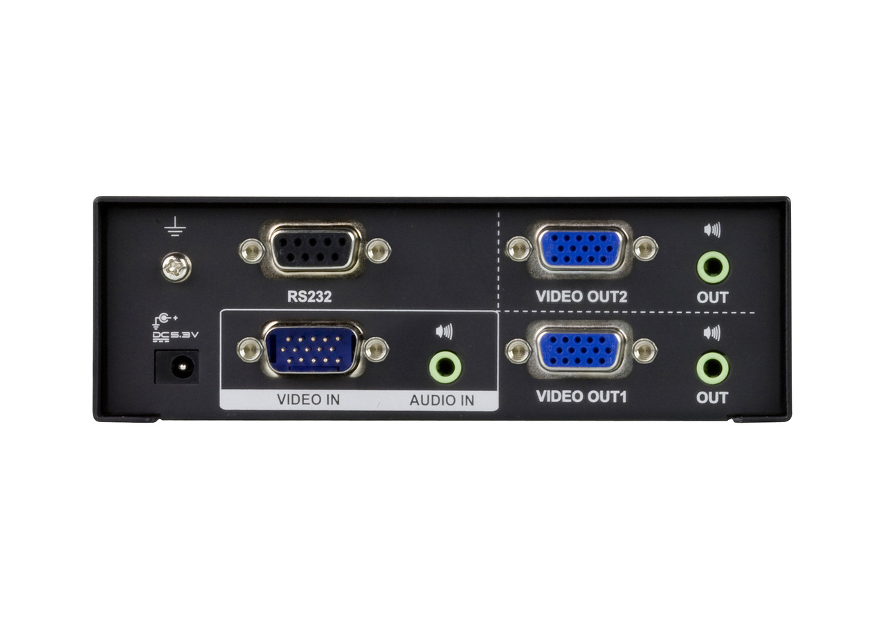 Разветвитель VGA и Аудио 2-портовый (450 МГц) VS0102 ATEN - фото 3 - id-p107596300