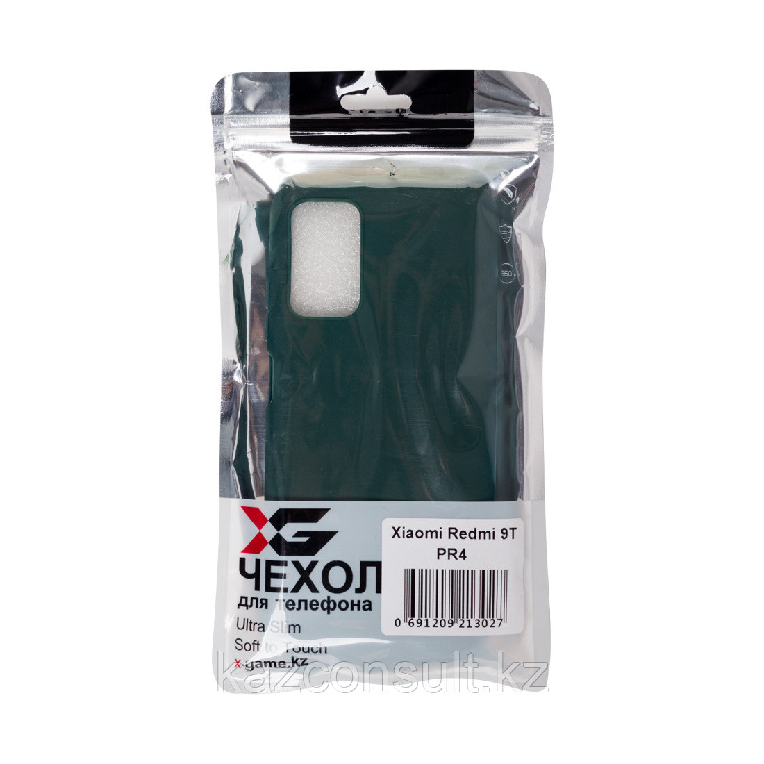 Чехол для телефона X-Game XG-PR4 для Redmi 9T TPU Зелёный - фото 3 - id-p107600509
