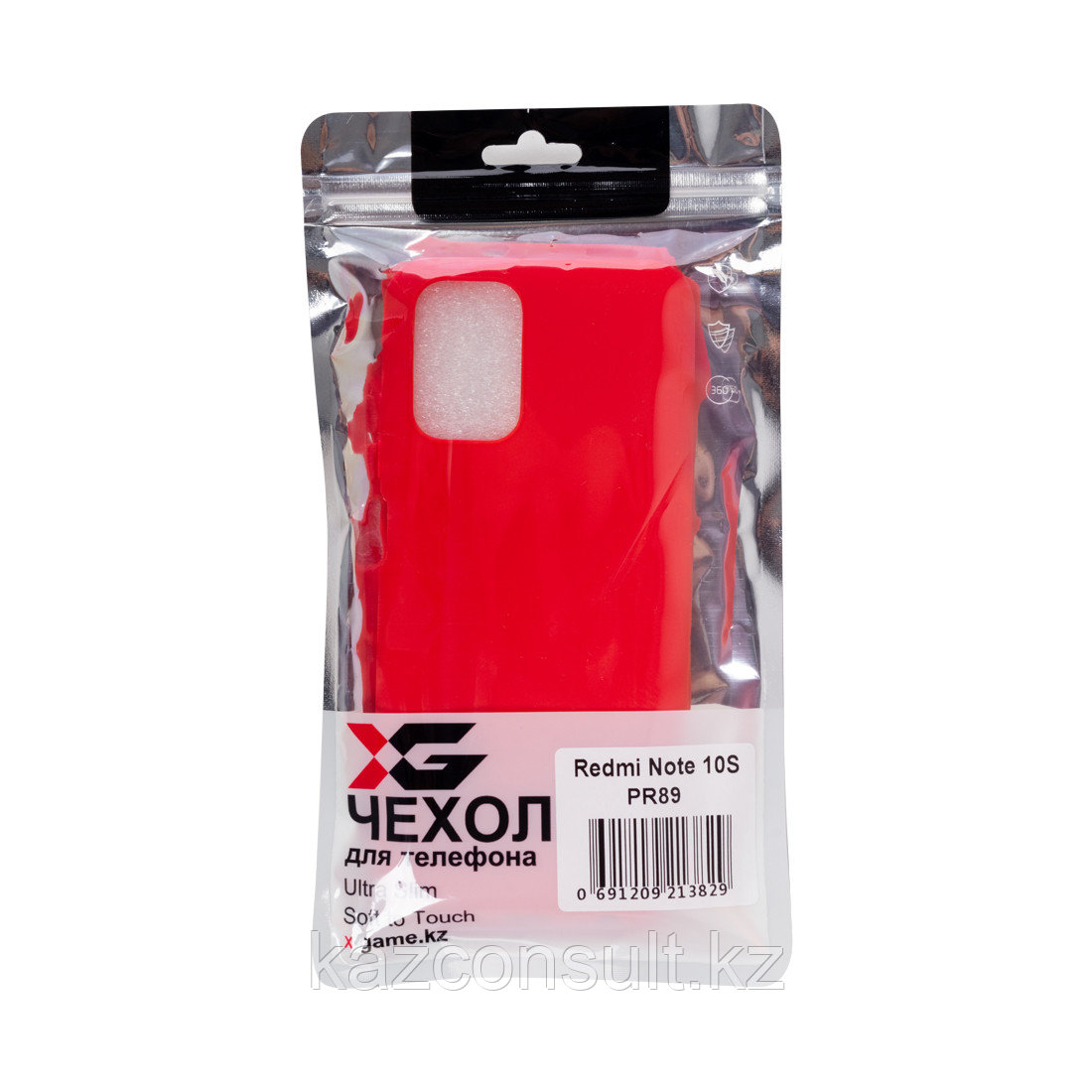 Чехол для телефона X-Game XG-PR89 для Redmi Note 10S TPU Красный - фото 3 - id-p107600584