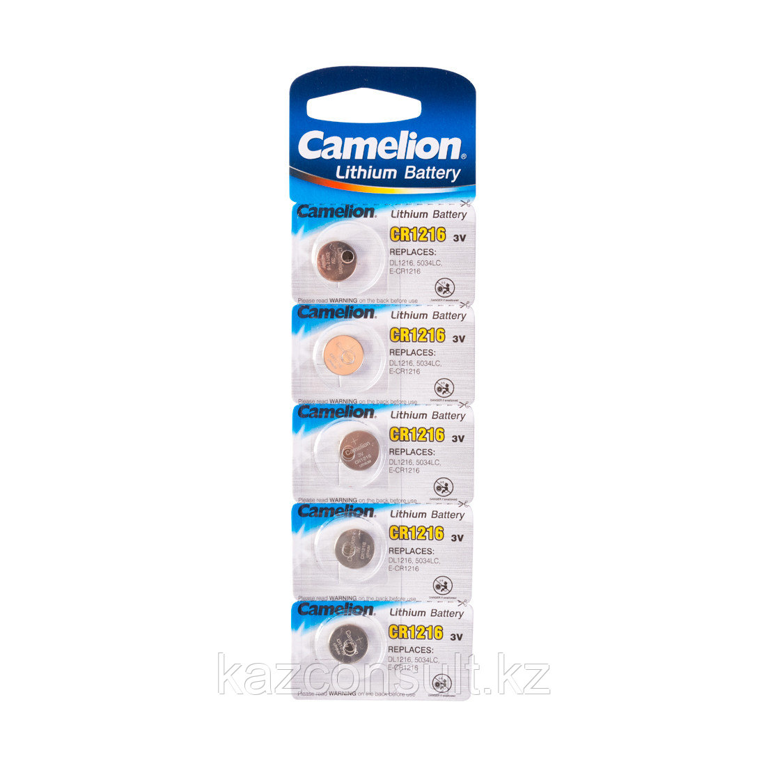 Батарейка CAMELION Lithium CR1216-BP5 5 шт. в блистере - фото 1 - id-p107597738