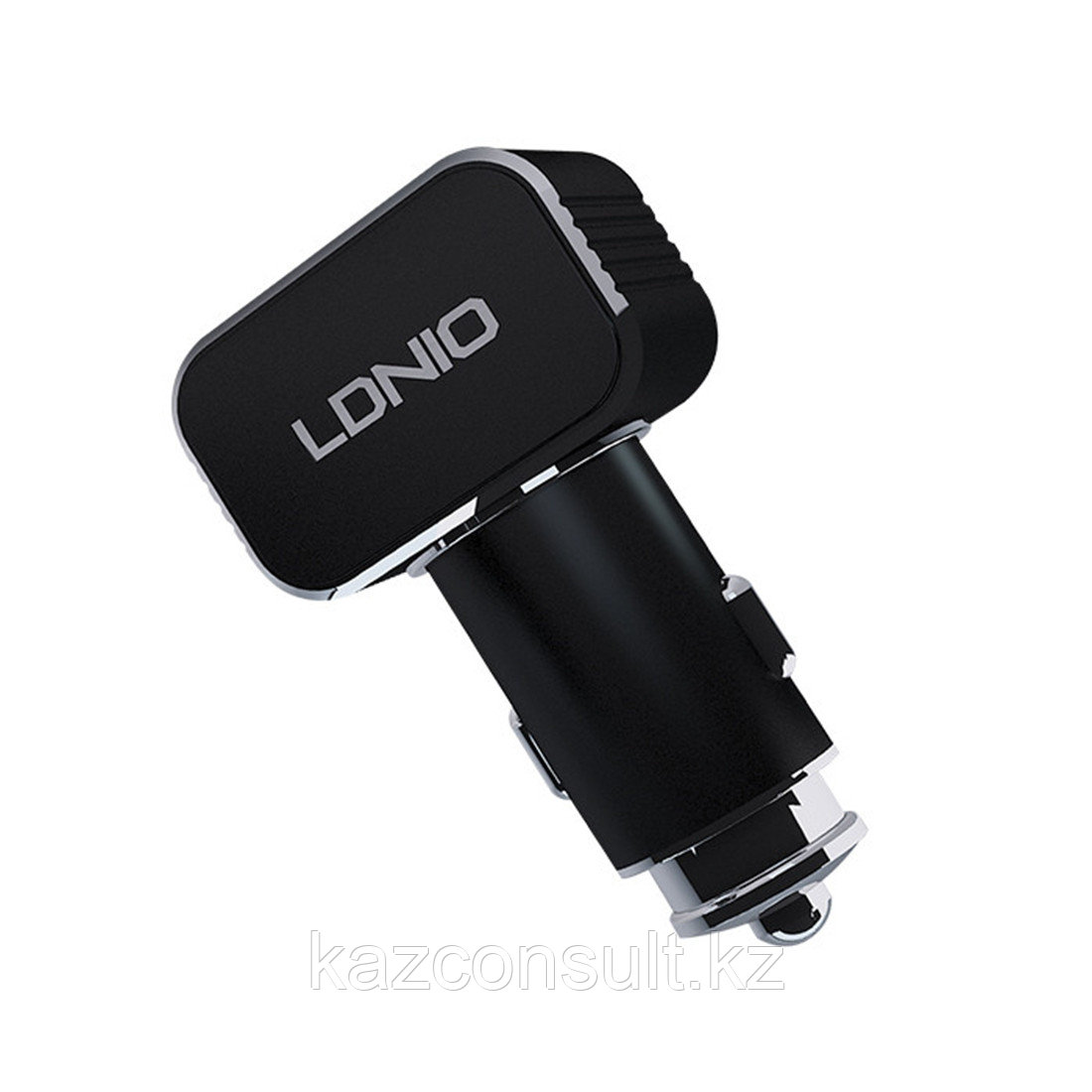 Автомобильное зарядное устройство LDNIO C306 2*USB-A 18W 5V-3.6A Auto Type-C Чёрный - фото 1 - id-p107602597
