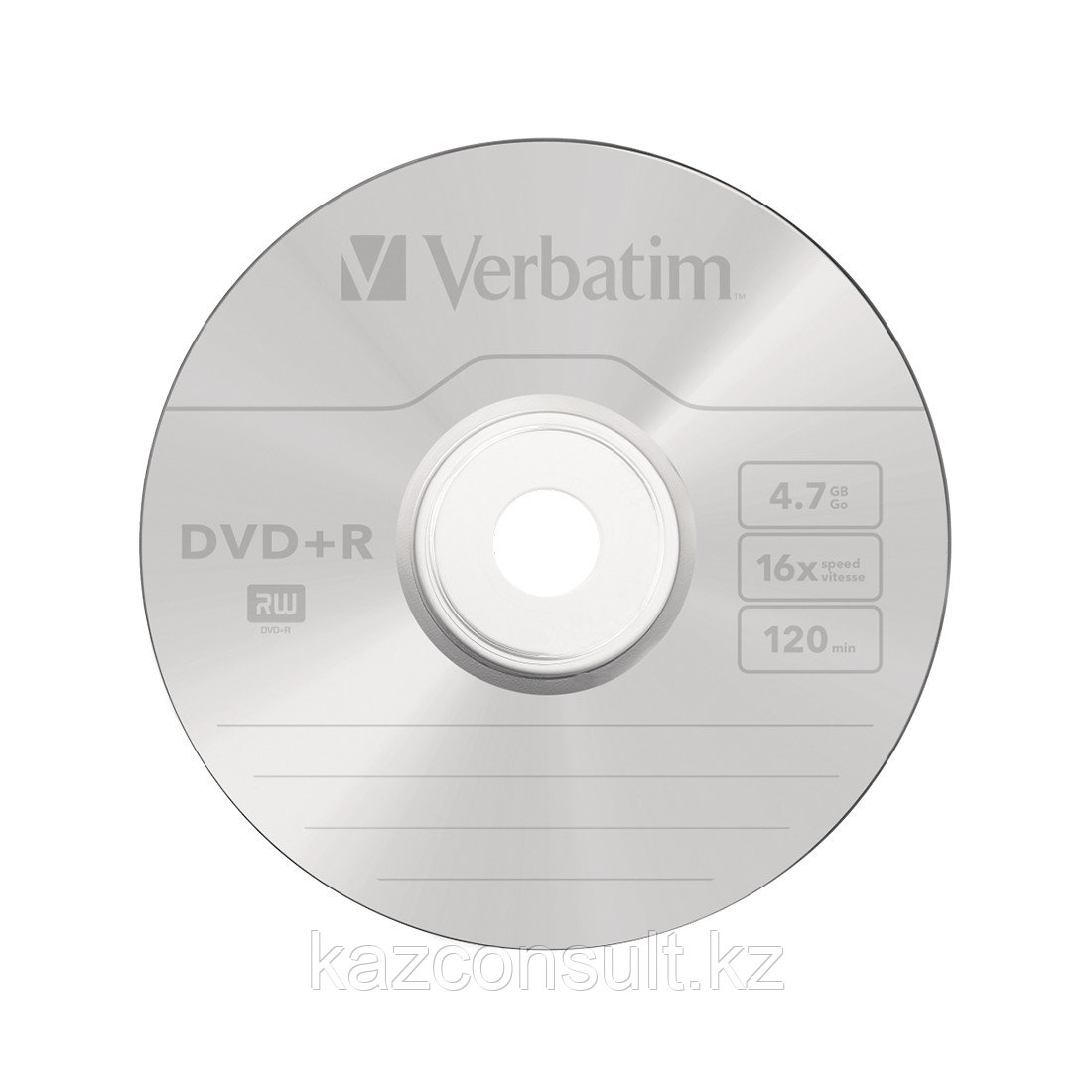 Диск DVD+R Verbatim (43500) 4.7GB 25штук Незаписанный - фото 1 - id-p107599742