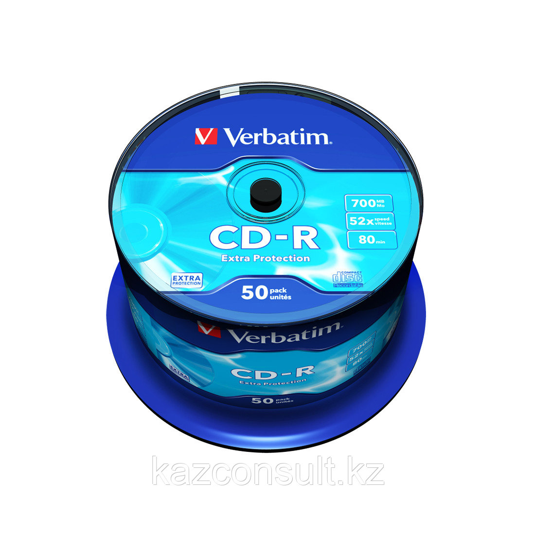 Диск CD-R Verbatim (43351) 700MB 50штук Незаписанный - фото 2 - id-p107599746