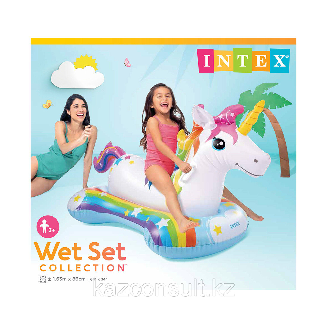 Надувная игрушка Intex 57552NP в форме единорога для плавания - фото 3 - id-p107605608