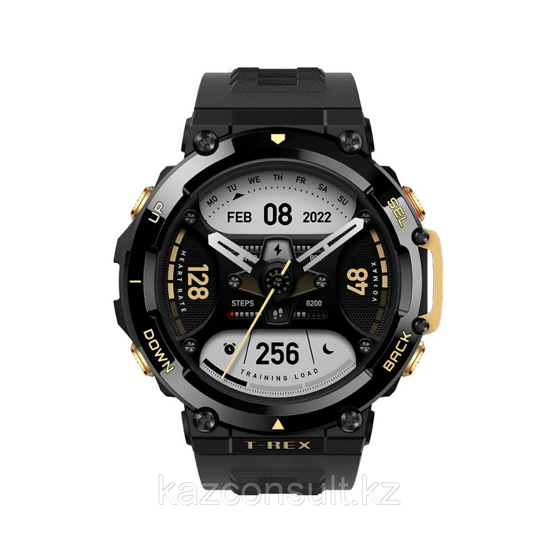 Смарт часы Amazfit T-Rex 2 A2170 Astro Black and Gold - фото 2 - id-p107602777