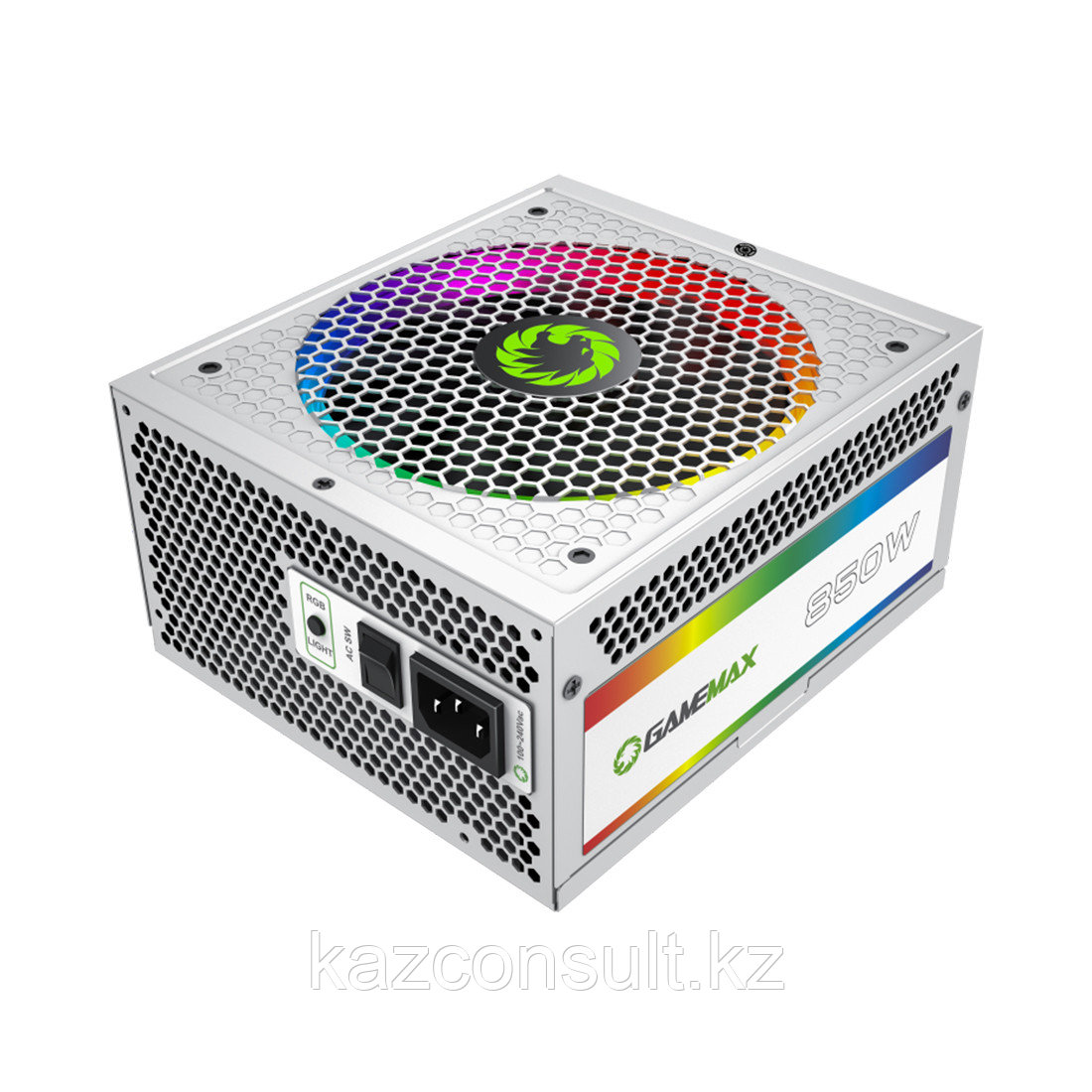 Блок питания Gamemax RGB 850W Rainbow White (Gold) - фото 1 - id-p107602840