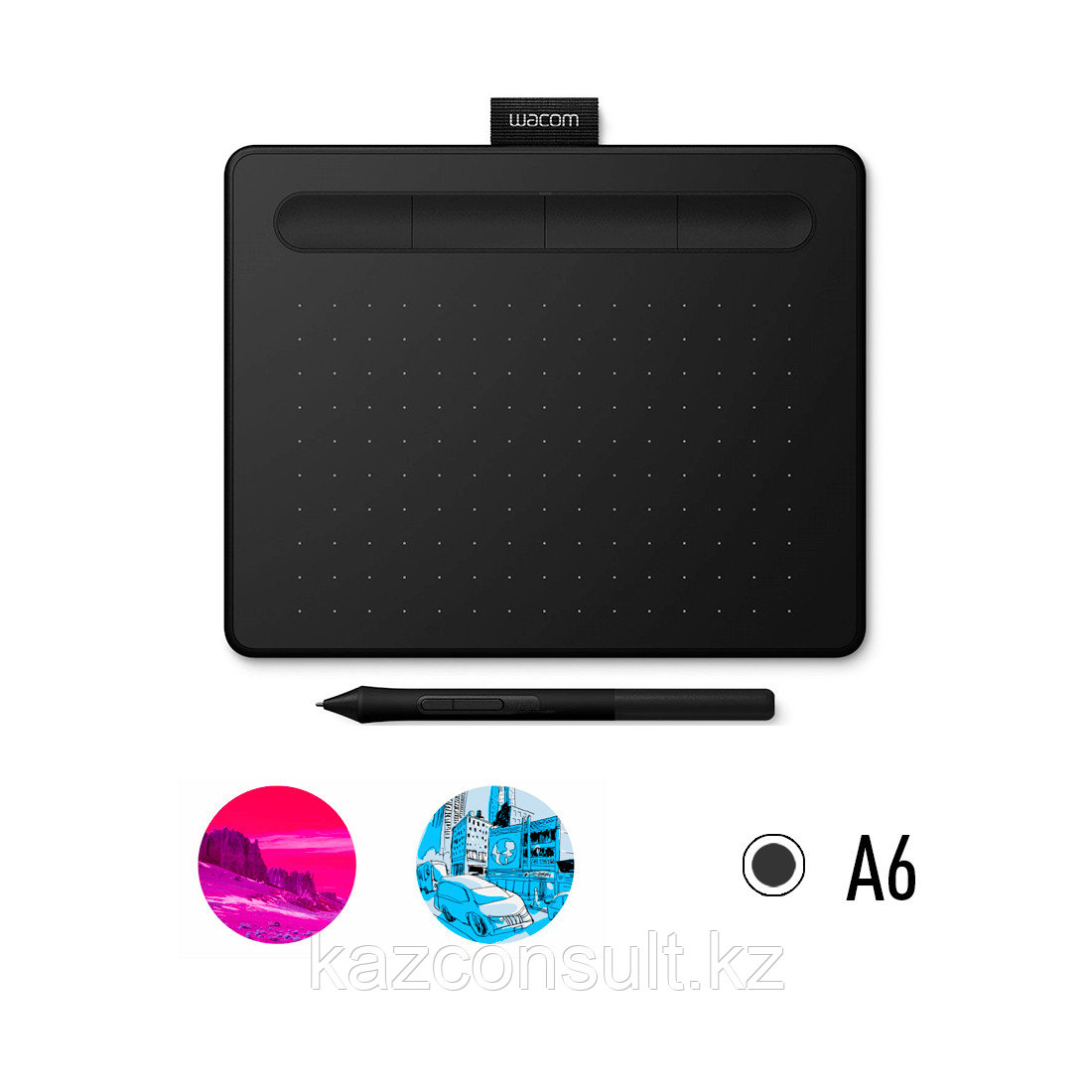 Графический планшет Wacom Intuos Small (СTL-4100K-N) Чёрный - фото 1 - id-p107598092
