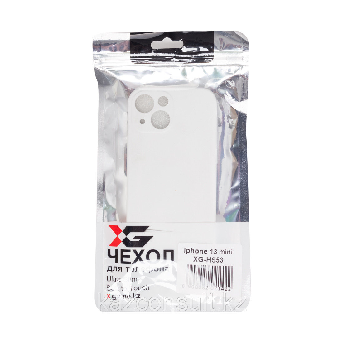 Чехол для телефона X-Game XG-HS53 для Iphone 13 mini Силиконовый Белый - фото 3 - id-p107600988