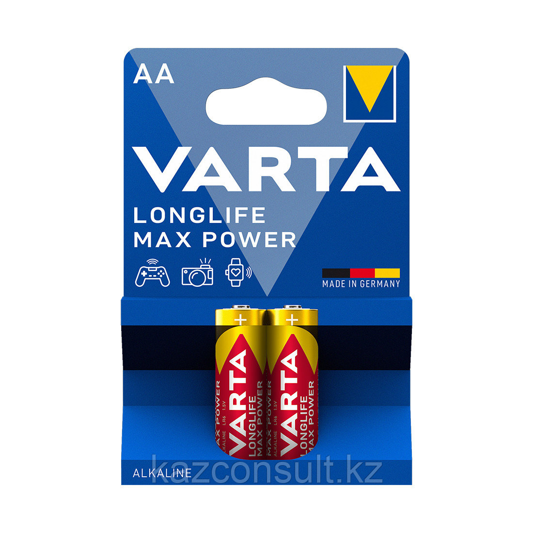 Батарейка VARTA Longlife Power Max Mignon 1.5V - LR6/AA 2 шт в блистере - фото 1 - id-p107598212