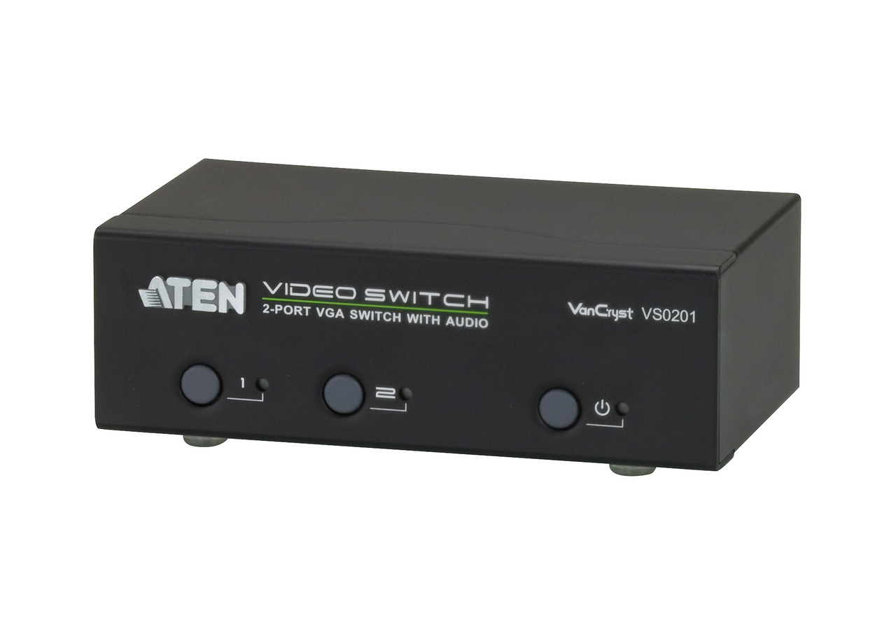Коммутатор VGA и Аудио 2-портовый VS0201 ATEN - фото 1 - id-p107607012