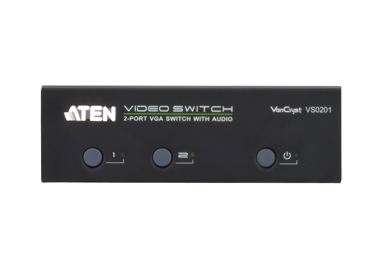 Коммутатор VGA и Аудио 2-портовый VS0201 ATEN - фото 2 - id-p107607012