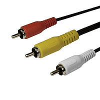 Интерфейсный кабель RCA (тюльпаны аудио-видео-звук) SHIP SH8053-3P Пол. пакет