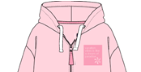 Худи детская на замке COOL LOOK PINK 110