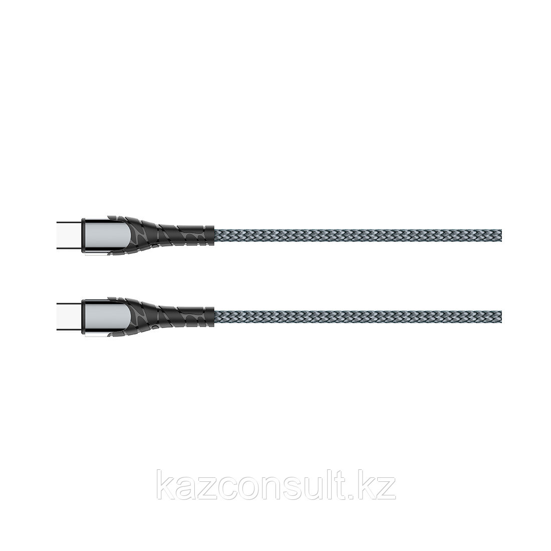 Интерфейсный кабель LDNIO Type-C to Type-C LC102 65W FDY 2м Серый - фото 2 - id-p107602178