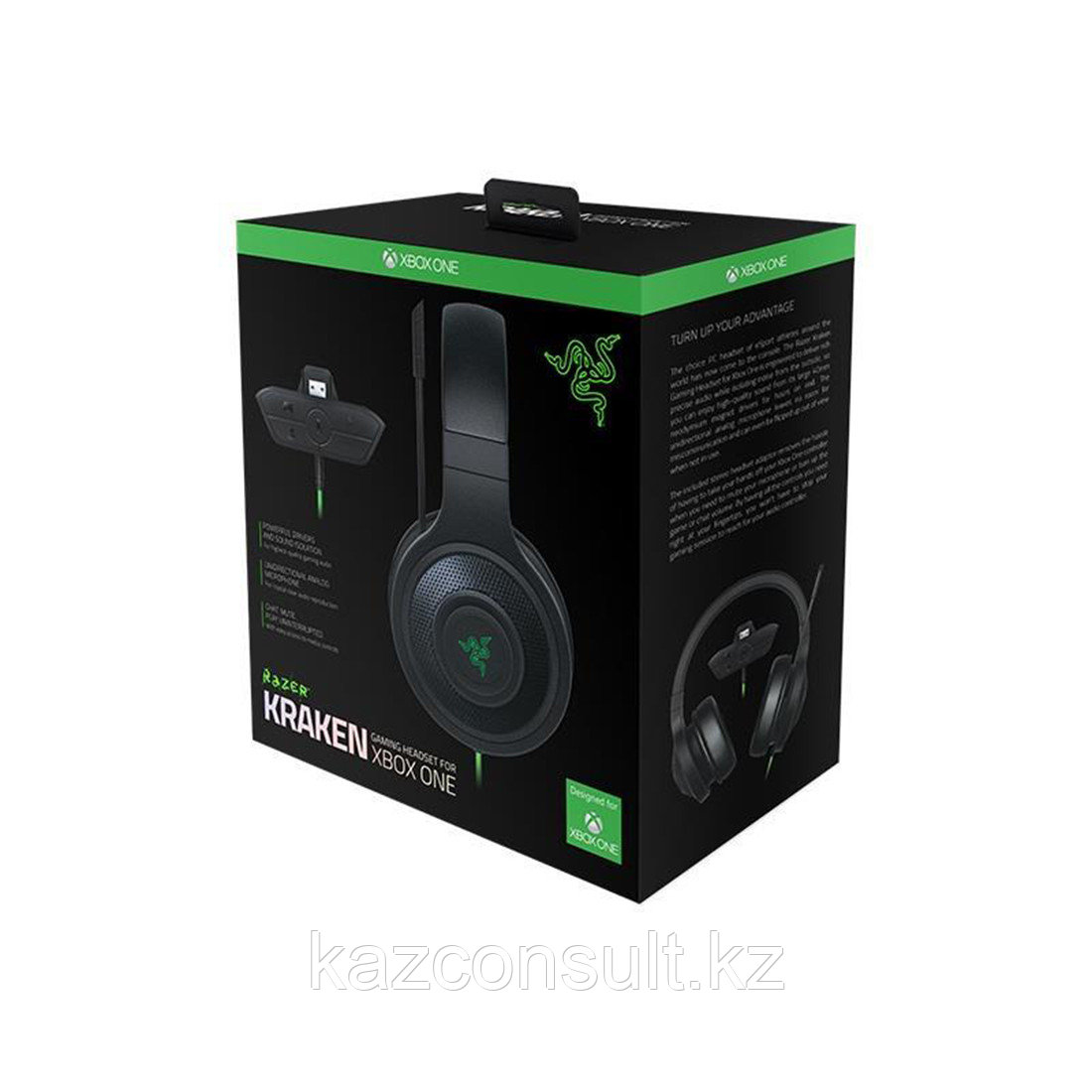 Гарнитура Razer Kraken X for Console - Xbox Green - фото 3 - id-p107601474